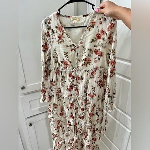 Vintage floral dress -medium